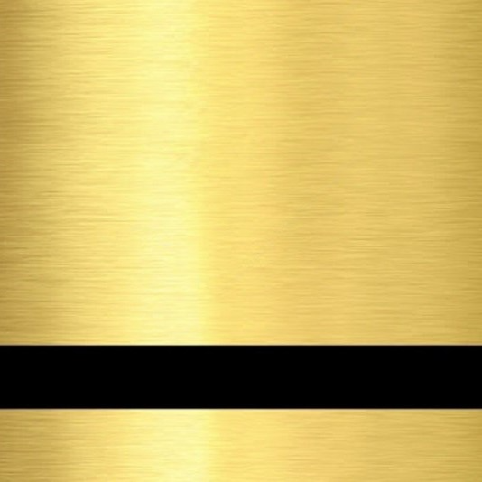 855 Пластик для гравировки 1,3мм 1200х600мм, шлифованное золото/черный