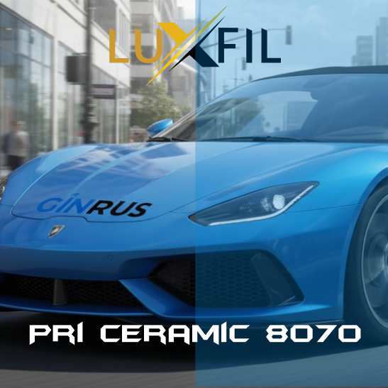 PRI Ceramic 8070 Атермальная Luxfil серо-голубая (керамика) 80% теплоотражающая пленка,  (1,52*30м.)