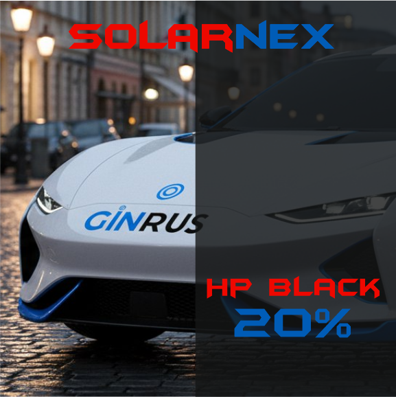 Автомобильная тонировочная пленка SOLARNEX HP BLACK 20 (1,52мх30м) Металл Эко