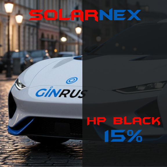 Автомобильная тонировочная пленка SOLARNEX HP BLACK 15 (1,52мх30м) Металл Эко