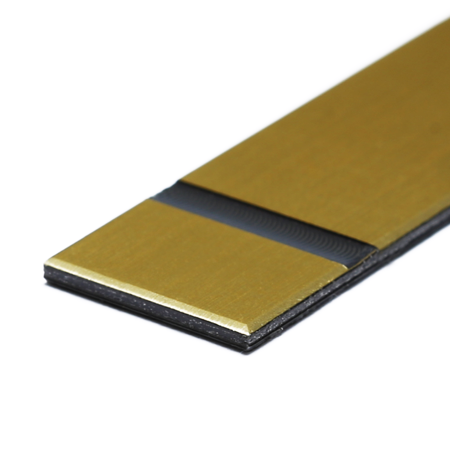 855 Пластик для гравировки 1,3мм 1200х600мм, шлифованное золото/черный