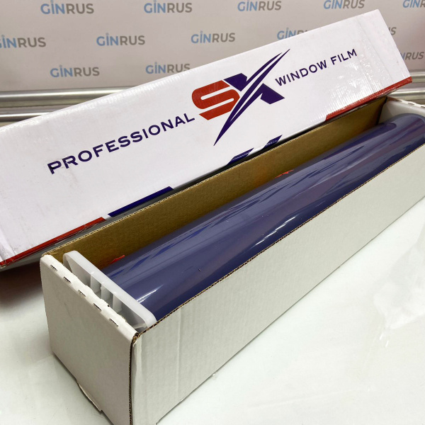 TPU GREY-HD Антигравийная фарная полиуретановая серо-фиолетовая пленка 0.6х15м