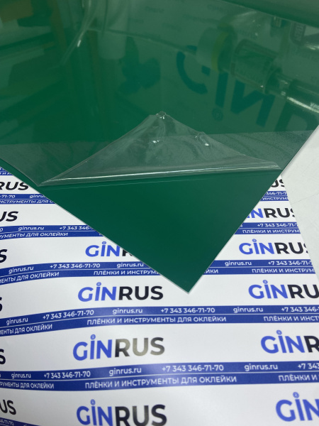 813 Пластик для гравировки 1,3мм 1200х600мм, зеленый/белый