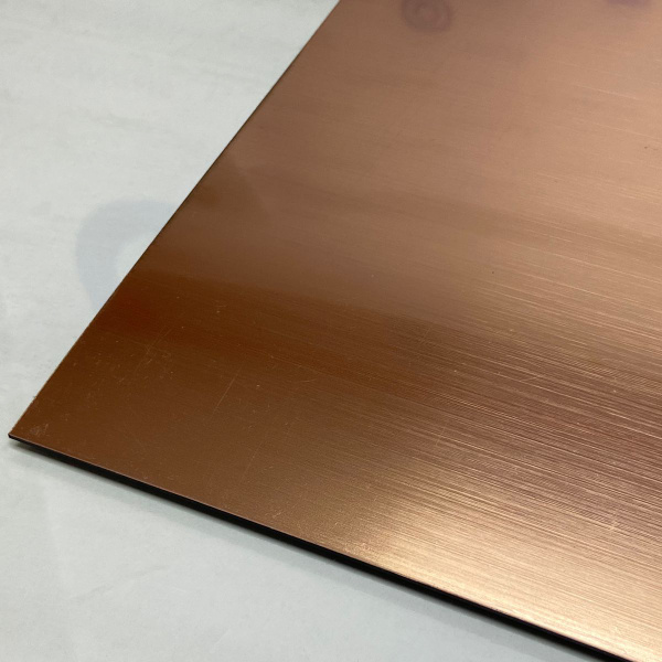 868 Пластик для гравировки 1,3мм 1200х600мм бронза/черный шлифованный