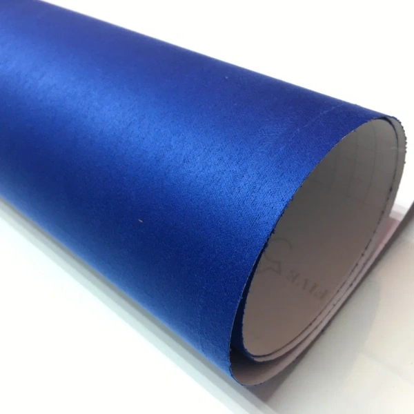 Алькантара на клею 5 star синяя 1,5*15м, 0,5мм толщина